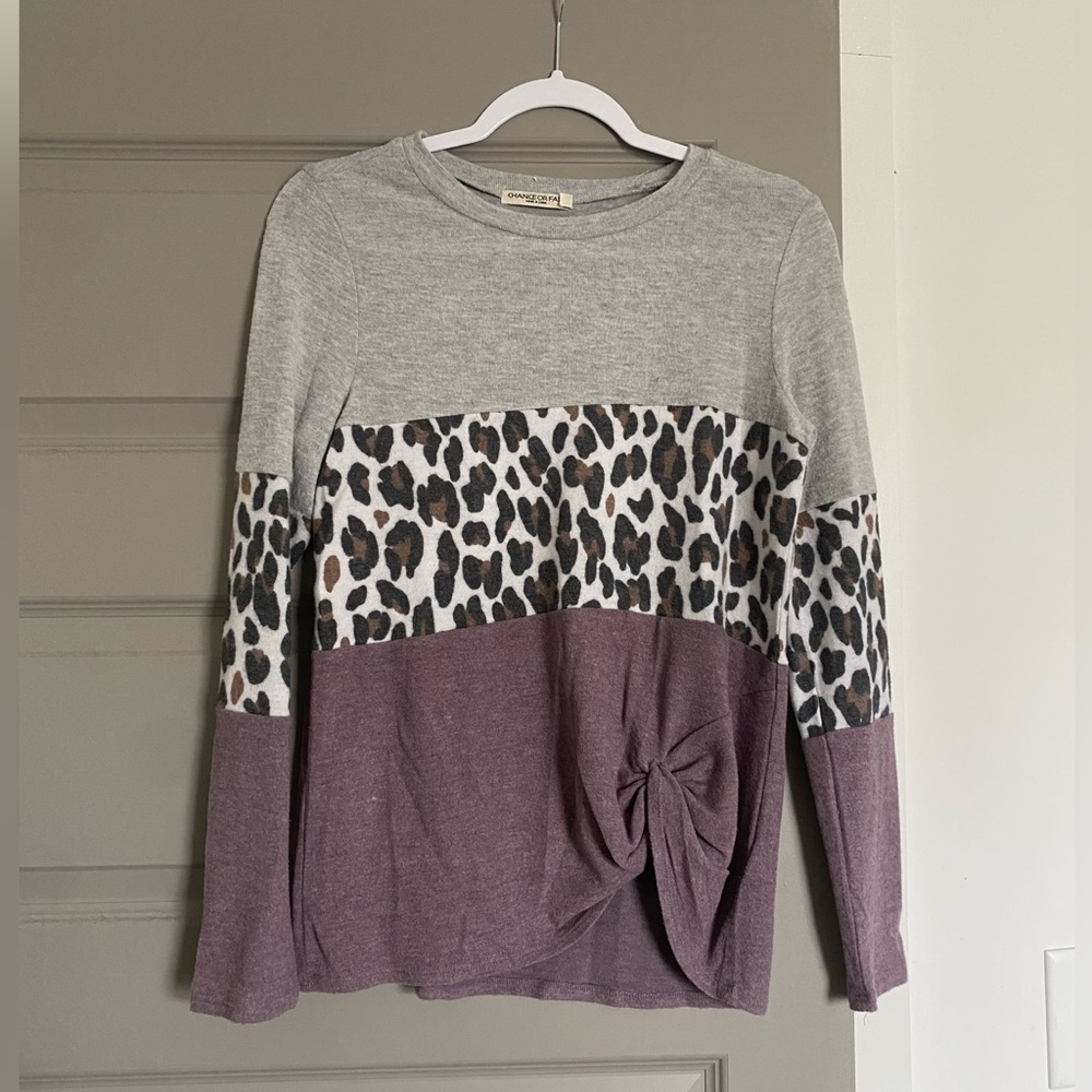 Super soft multi-print sweater